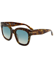 Tom Ford | Womens | 52mm Polarized Sunglasses | Dark Havana | Smoke Gradient Polarized Lens