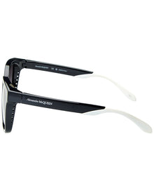Alexander McQueen | Unisex | AM0295SK 55mm Sunglasses | Black/Grey | Grey Lens