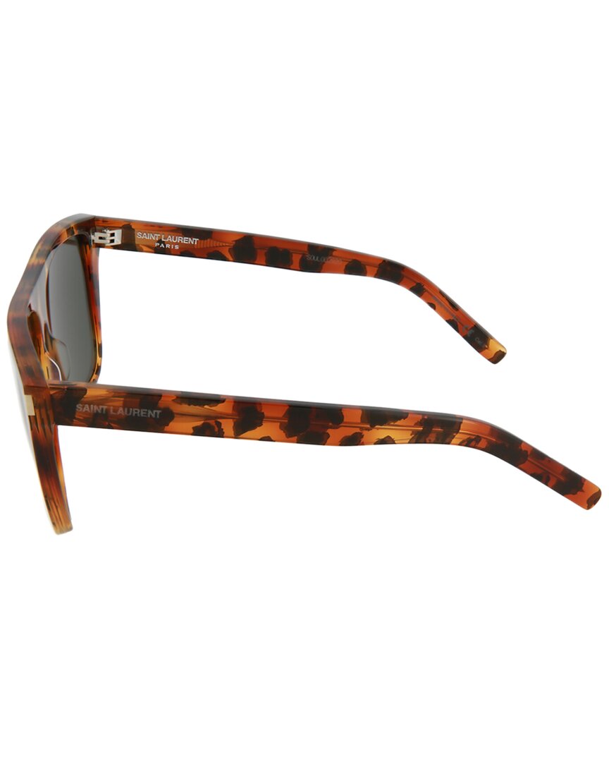 Alexander McQueen | Unisex | AM0295SK 55mm Sunglasses | Black/Grey | Grey Lens