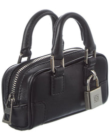 Loewe | Womens | Amazona Nano Leather Crossbody | Black