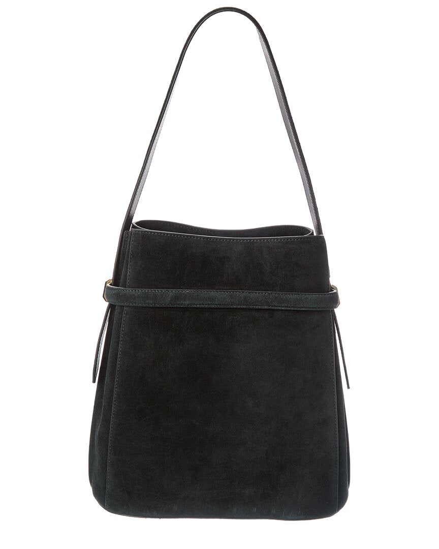 TOTEME | Womens | Belted Suede Bucket Bag | Black