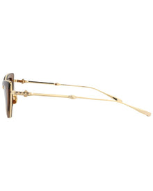 Valentino | Womens | VLS-102B50 50mm Sunglasses | Crystal Medium Brown/Light Gold | Brown Gradient Lens