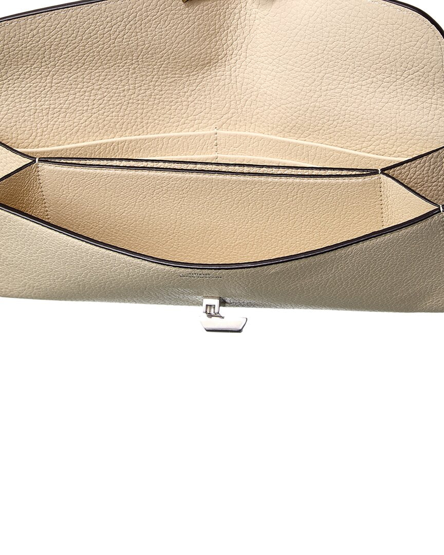 TOTEME | Womens | T-Lock Leather Continental Wallet - II | White