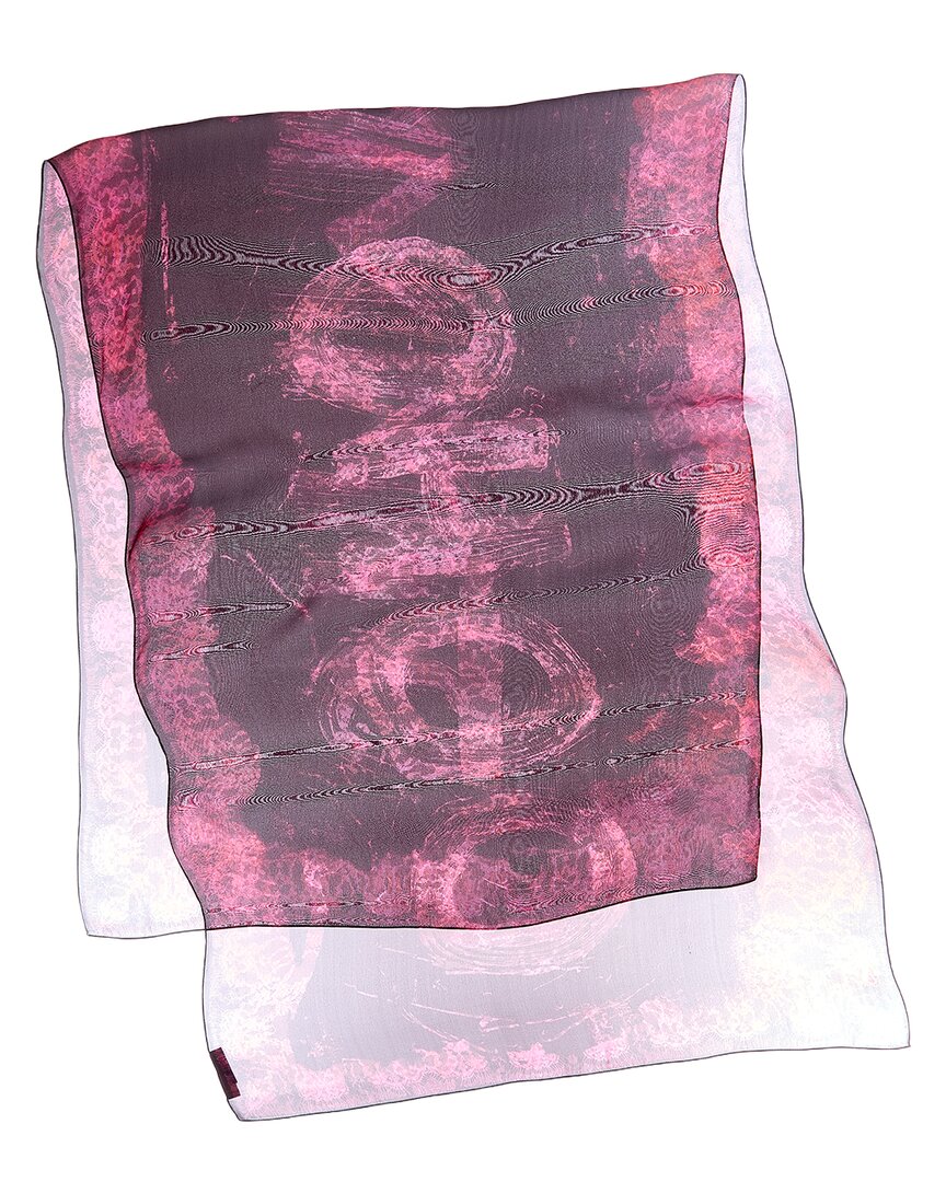 Jimmy Choo | Womens | Logo Silk Scarf | Purple