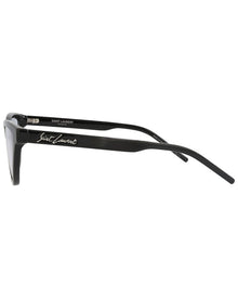Saint Laurent | Womens | 56mm Sunglasses | Shiny Black | Neutral Grey Lens