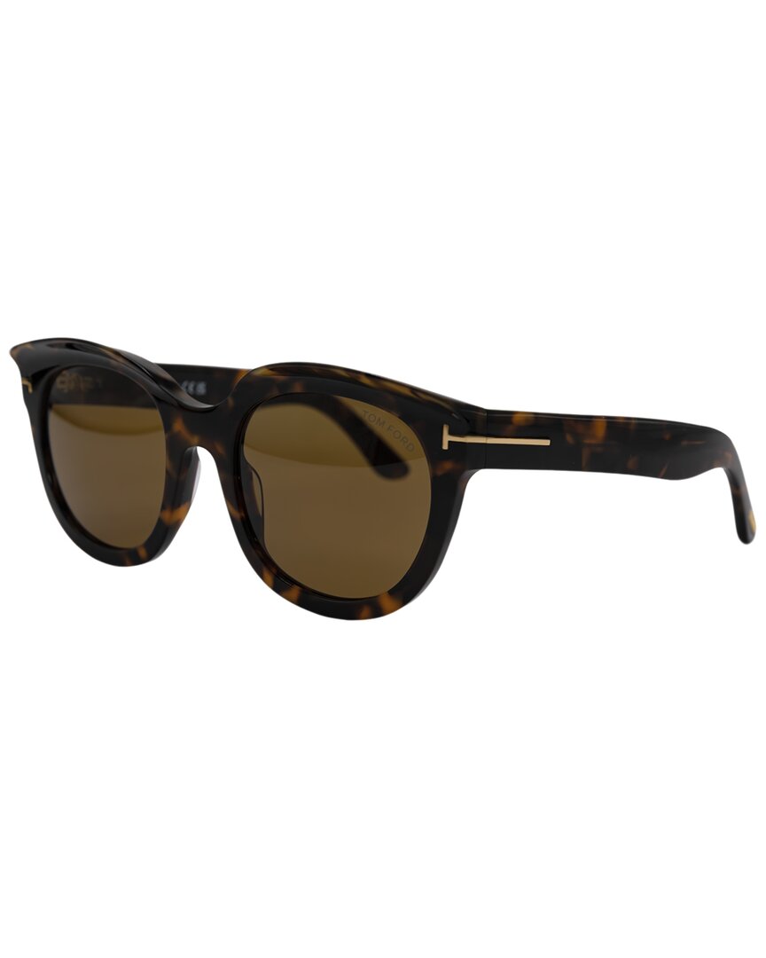 Tom Ford | Womens | TAMARA 54mm Sunglasses - II | Dark Havana | Brown Lens