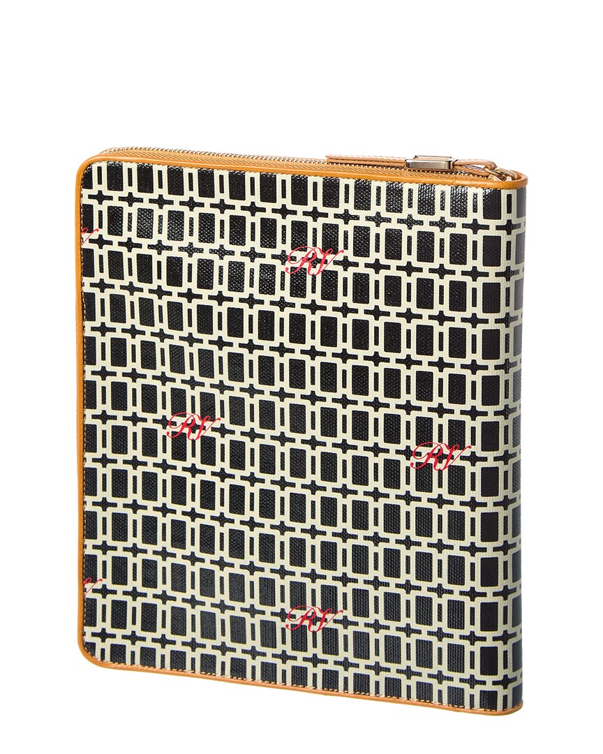Roger Vivier | Womens | Coated Canvas & Leather iPad Case | Brown