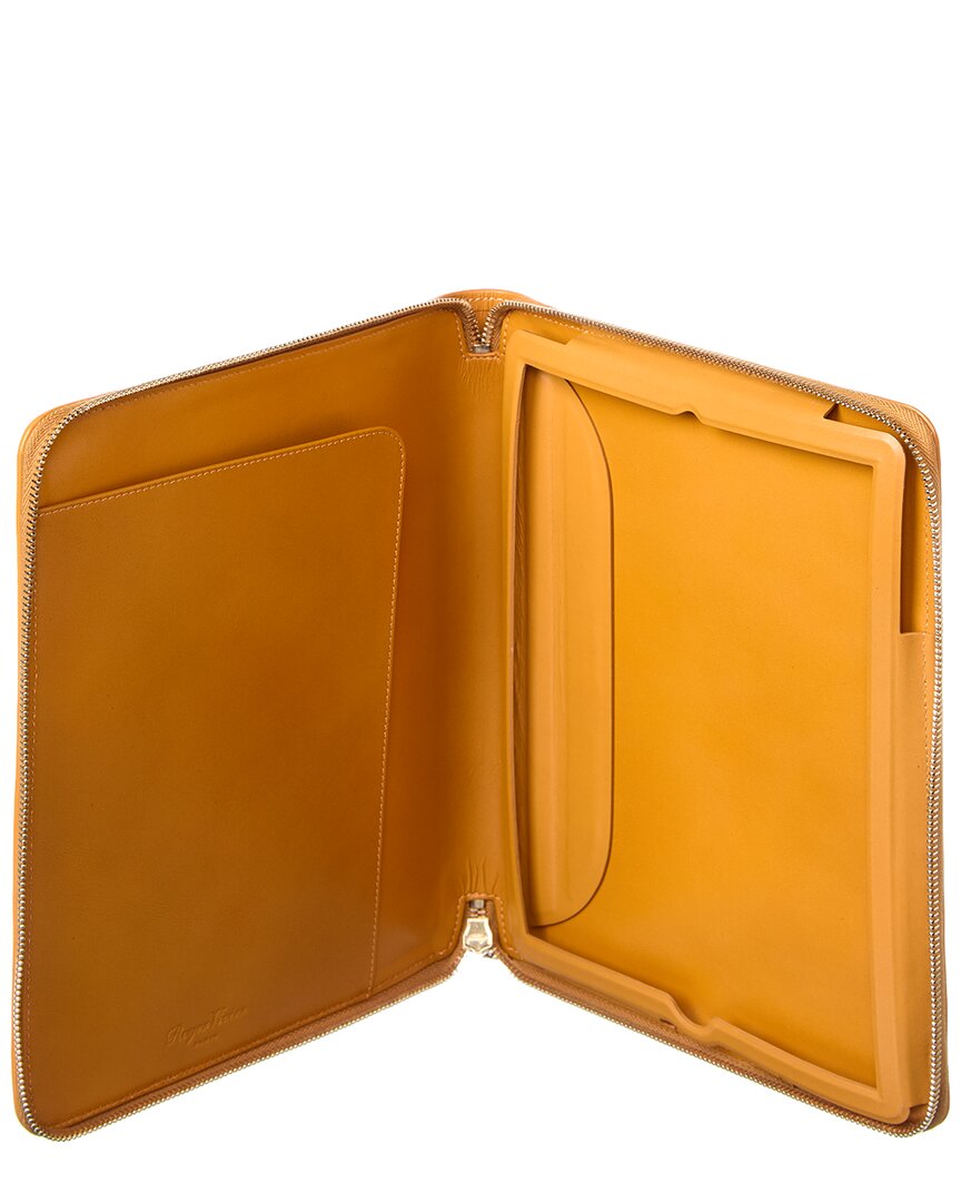 Roger Vivier | Womens | Coated Canvas & Leather iPad Case | Brown