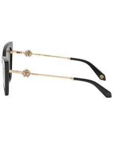Roberto Cavalli | Unisex | 53mm Sunglasses | Shiny Black | Smoke Lens