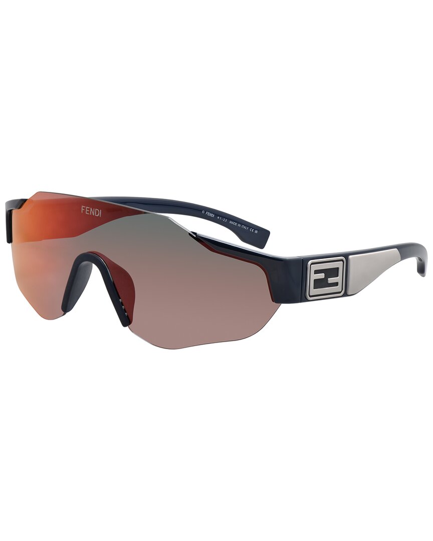 FENDI | Mens | mm Sunglasses | Black | Gold Mirrored Lens