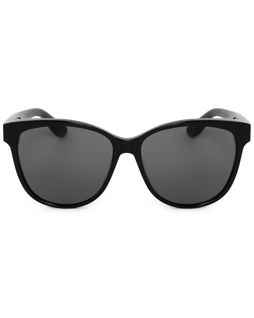 Saint Laurent | Womens | SL23 58mm Sunglasses | Black | Grey Lens
