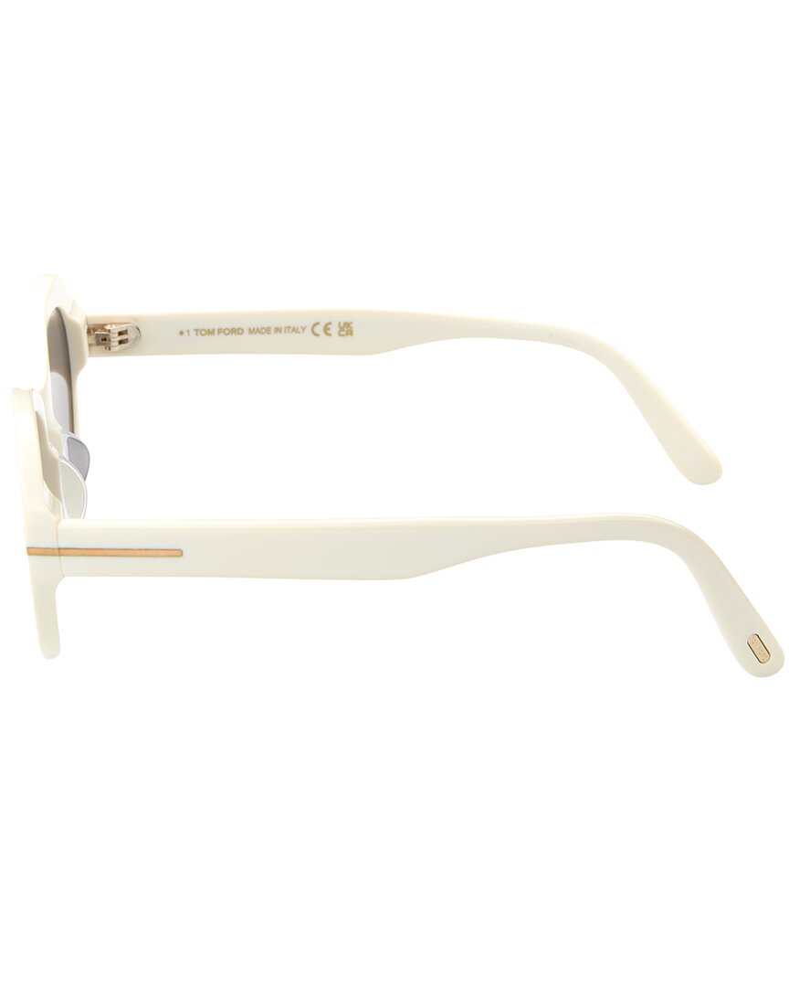 Tom Ford | Womens | 53mm Sunglasses | Ivory | Smoke Lens