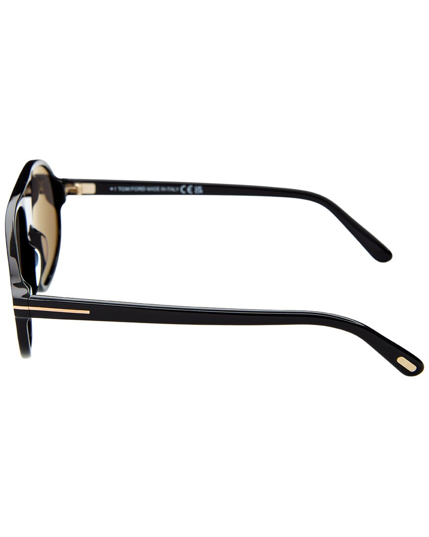 Tom Ford | Mens | Erol 58mm Sunglasses | Black | Smoke Lens