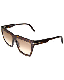 Tom Ford | Womens | Eden 56mm Sunglasses | Dark Havana | Brown Gradient Lens