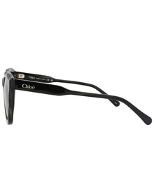 Chloe | Womens | 50mm Sunglasses | Transparent Dark Gray | Grey Gradient Lens