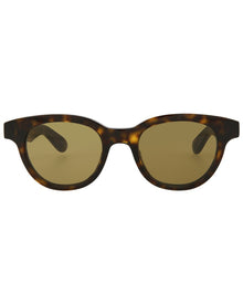 Alexander McQueen | Unisex | AM0383S 145mm Sunglasses | Havana Brown | Brown Lens