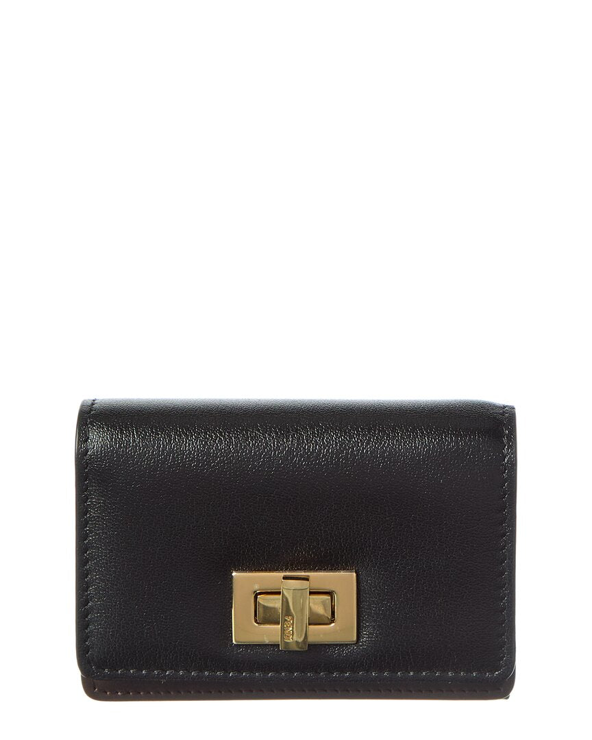 FENDI | Womens | Way Small Leather Card Holder | Black