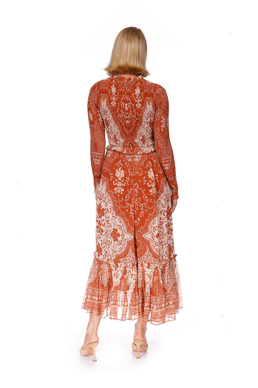 Violette Dress | Picante Scroll Terrace