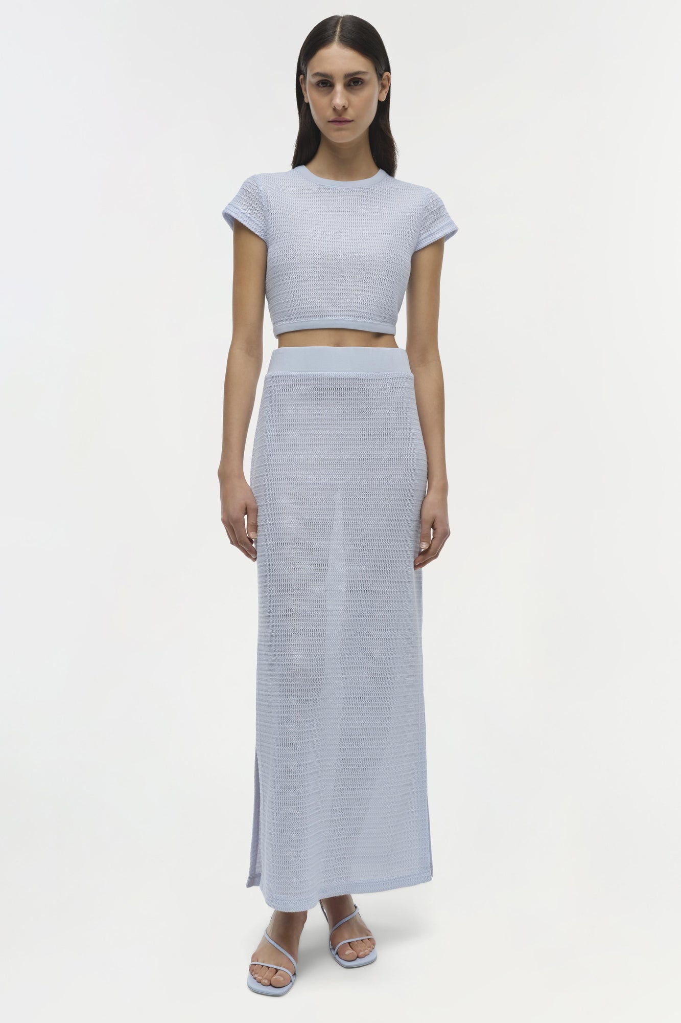 Womens | Nicky Midi Skirt | Periwinkle Sky