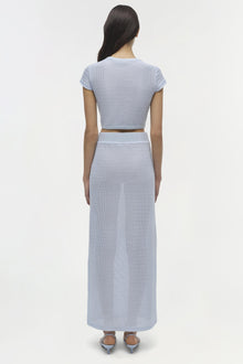 Womens | Nicky Midi Skirt | Periwinkle Sky