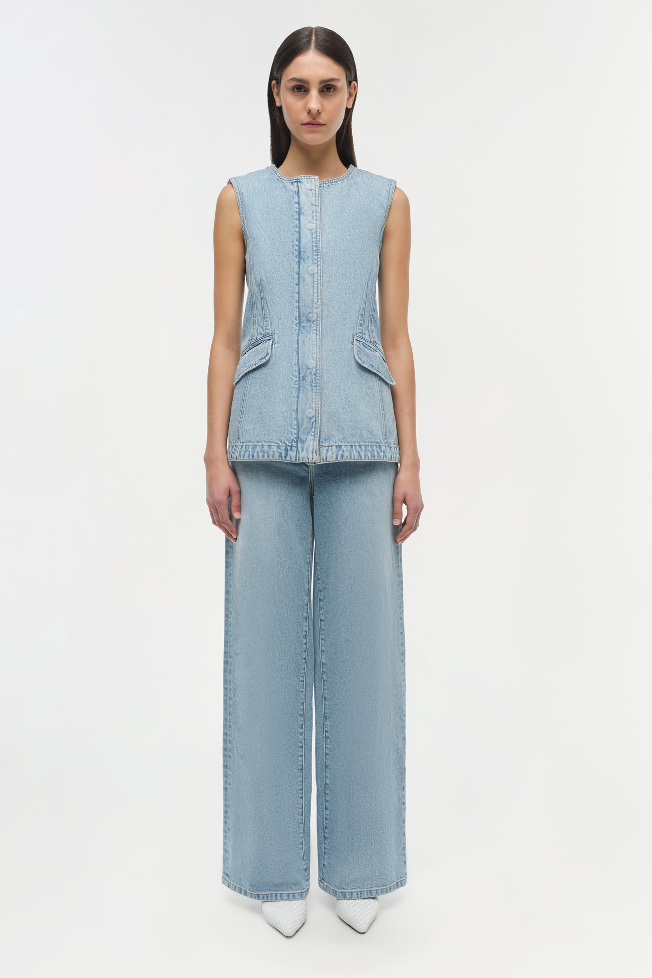 Womens | Charley Denim Top | Del Mar