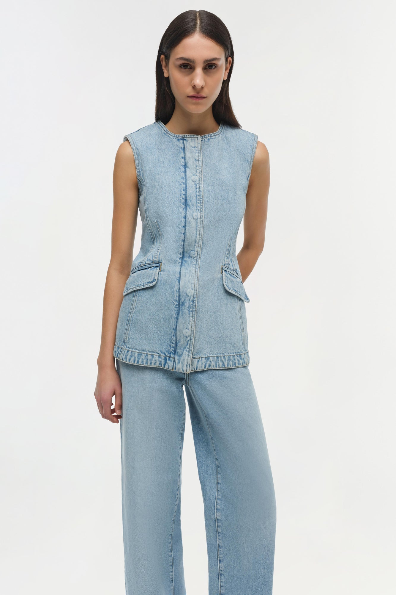 Womens | Charley Denim Top | Del Mar