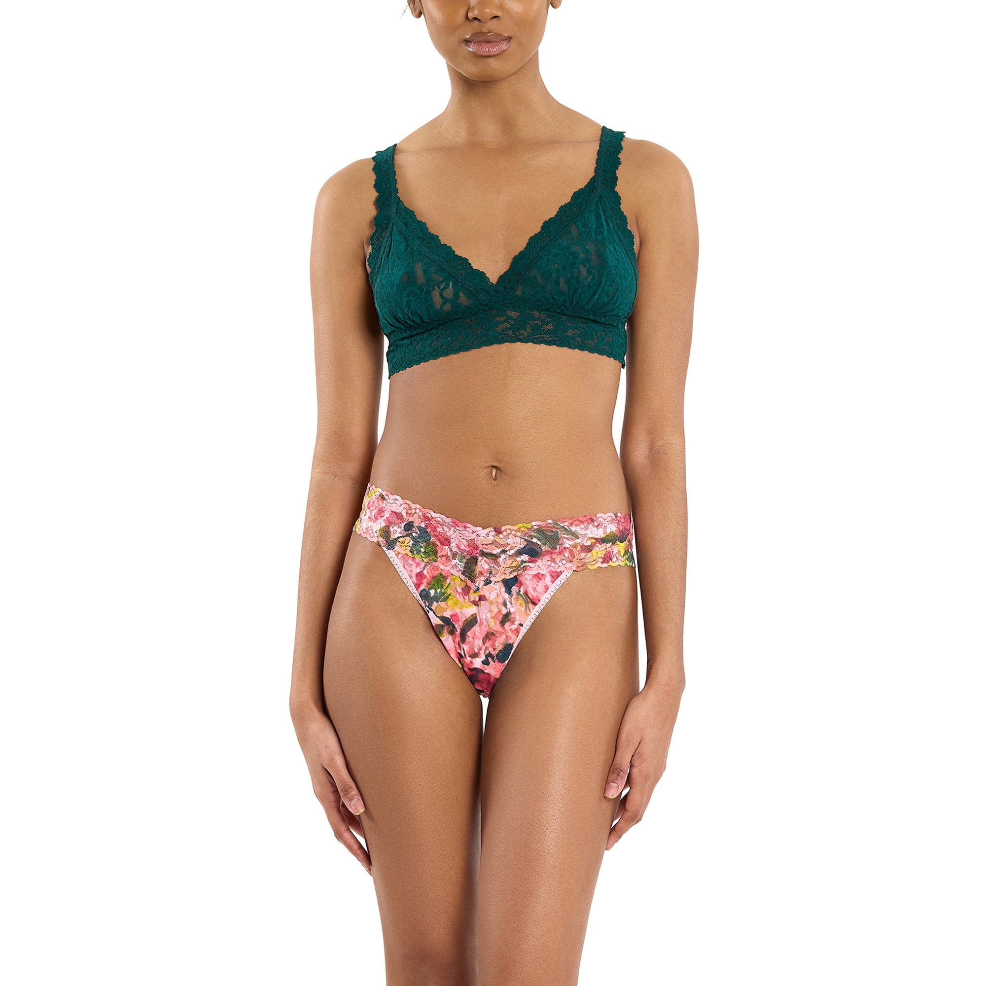 Signature Lace Original Rise Thong | Masterpiece (Pink)