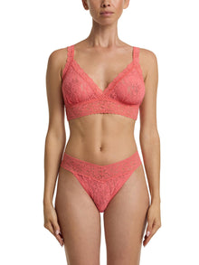 Signature Lace Crossover Bralette | Paloma (Pink)