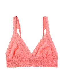 Signature Lace Crossover Bralette | Paloma (Pink)