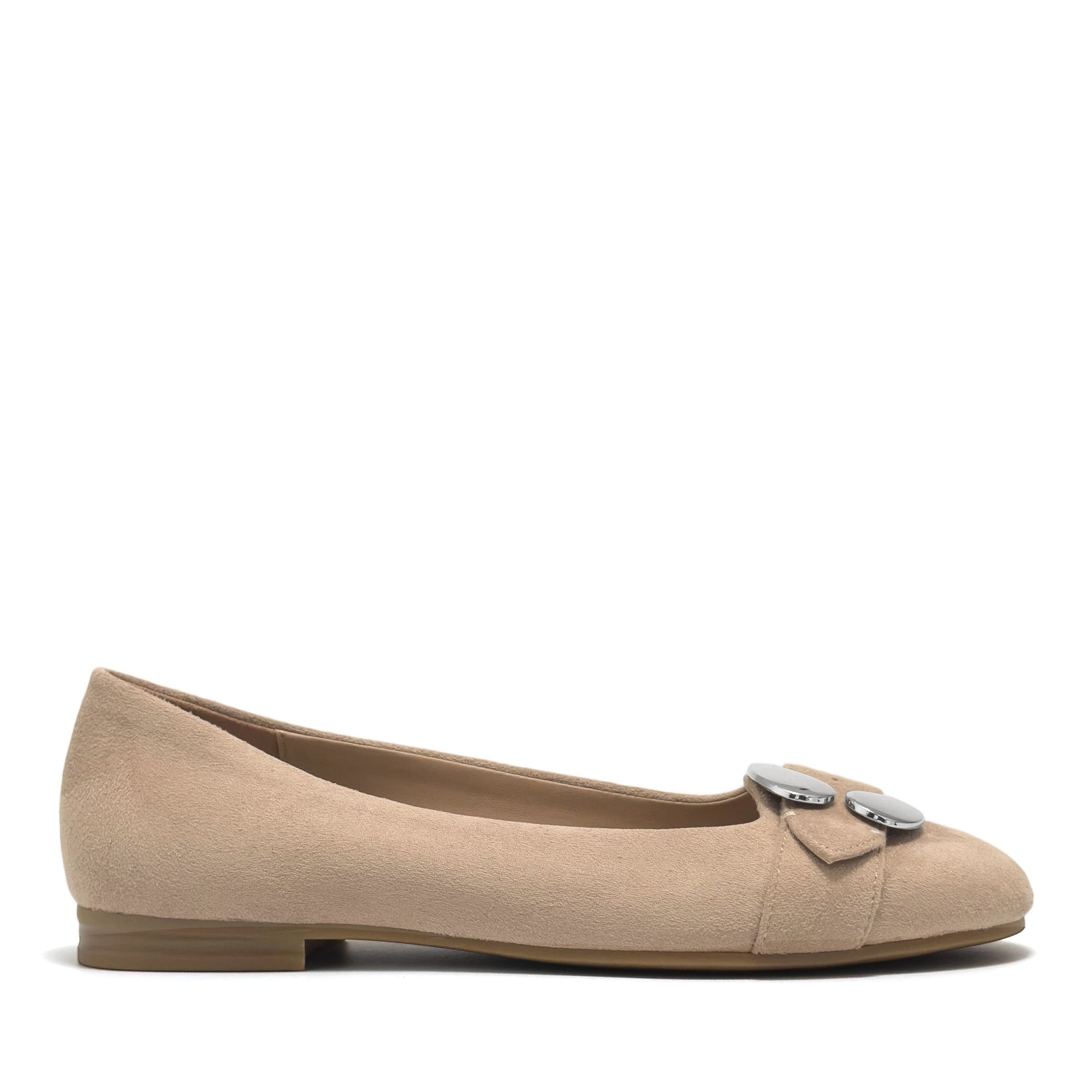 Paradise Casual Flat | Dune Faux Suede