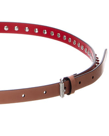 Christian Louboutin | Womens | Logo Leather Belt | Tan