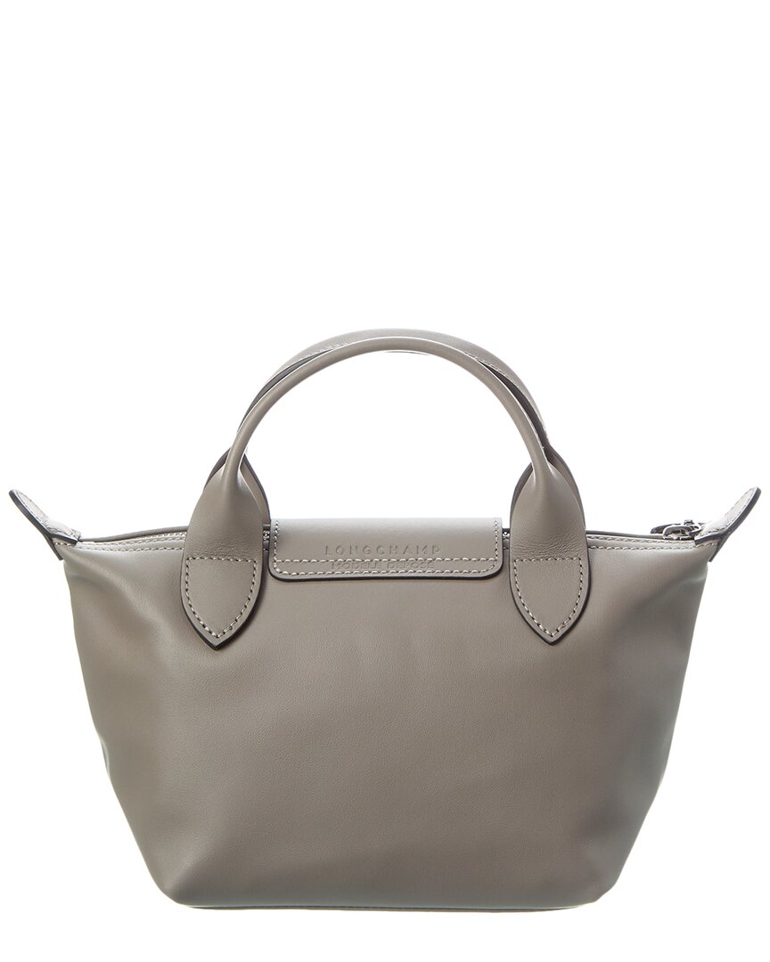 Longchamp | Womens | Le Pliage Xtra XS Leather Handbag | Gray