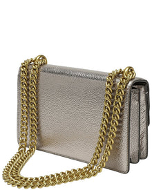 Tiffany & Fred Paris | Womens | Crystal Dragon Leather Crossbody | Grey