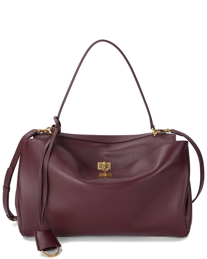 Tiffany & Fred Paris | Womens | Large Smooth Leather Tote | Burgundy