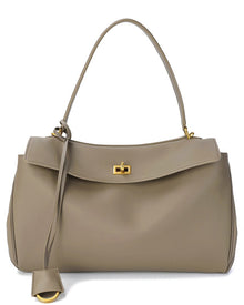 Tiffany & Fred Paris | Womens | Large Smooth Leather Tote | Khaki