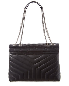 Saint Laurent | Womens | LouLou Medium Matelasse Y Leather Chain Shoulder Bag | Black