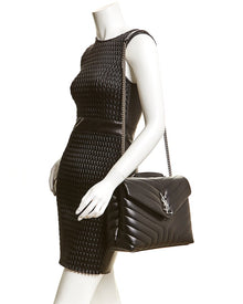 Saint Laurent | Womens | LouLou Medium Matelasse Y Leather Chain Shoulder Bag | Black