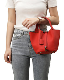 Tiffany & Fred Paris | Womens | Leather Top Handle Satchel | Red