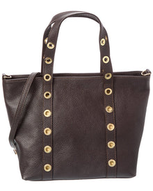 Isabella Rossetti | Womens | Stella27 Leather Studded Tote | Brown