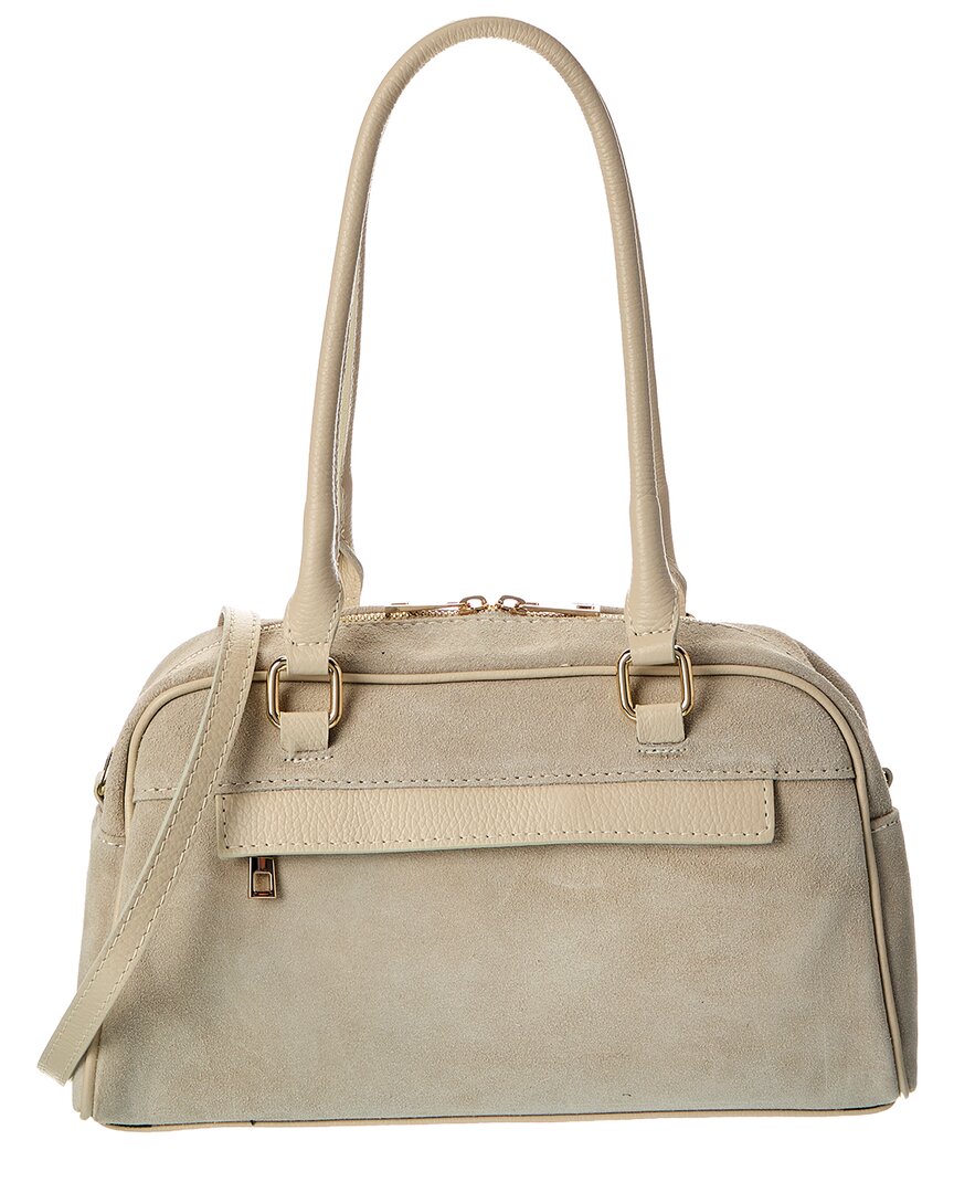 Isabella Rossetti | Womens | Kiki27 Suede Shoulder Bag | Beige