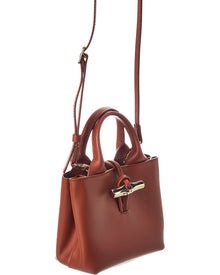Longchamp | Womens | Le Roseau XS Leather Handbag | Brown