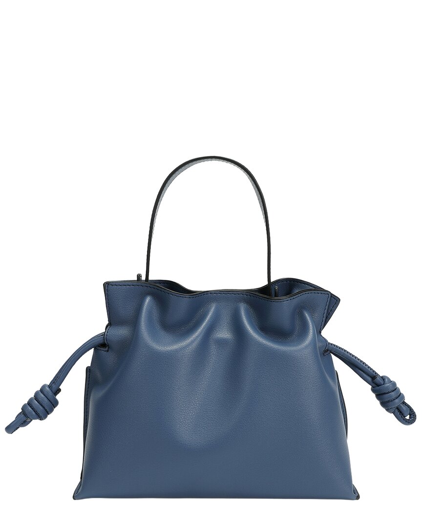 Tiffany & Fred Paris | Unisex | Soft Leather Bucket Bag | Navy