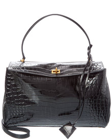 Tiffany & Fred Paris | Womens | Large Smooth Leather Tote | Black