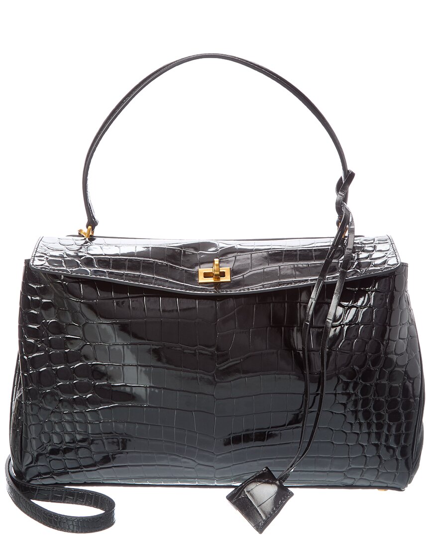 Tiffany & Fred Paris | Womens | Large Smooth Leather Tote | Black