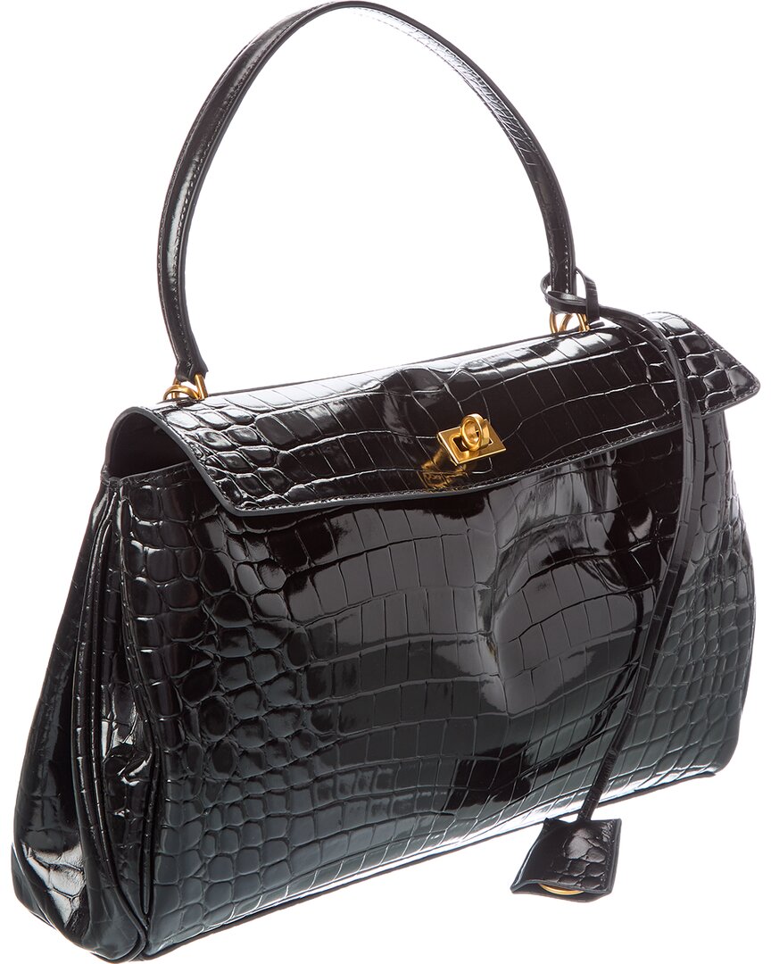Tiffany & Fred Paris | Womens | Large Smooth Leather Tote | Black