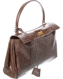 Tiffany & Fred Paris | Womens | Large Smooth Leather Tote | Brown