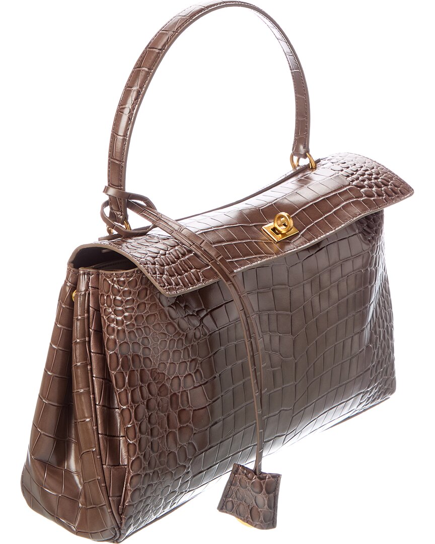 Tiffany & Fred Paris | Womens | Large Smooth Leather Tote | Brown