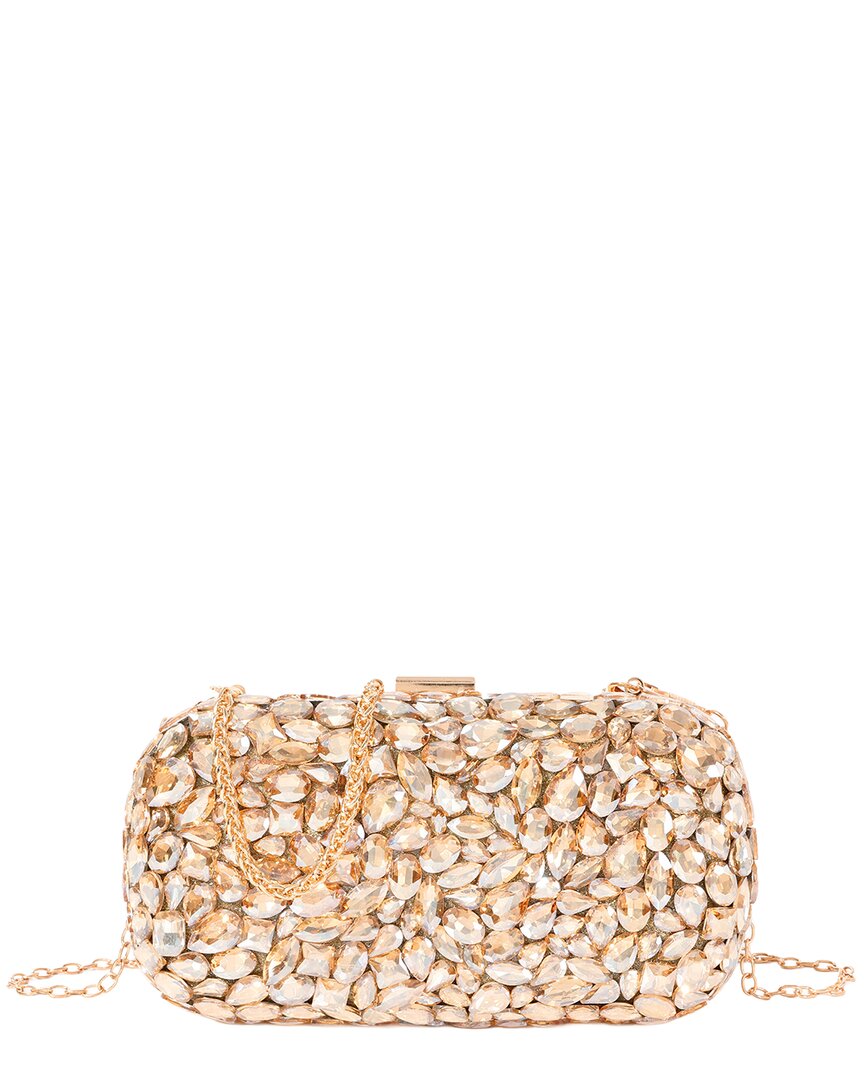 Tiffany & Fred Paris | Womens | Crystal Frame Evening Clutch | Gold