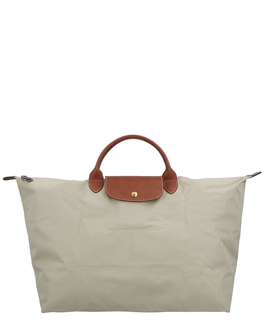 Longchamp | Womens | Le Pliage Original Large Canvas Travel Bag | Grey
