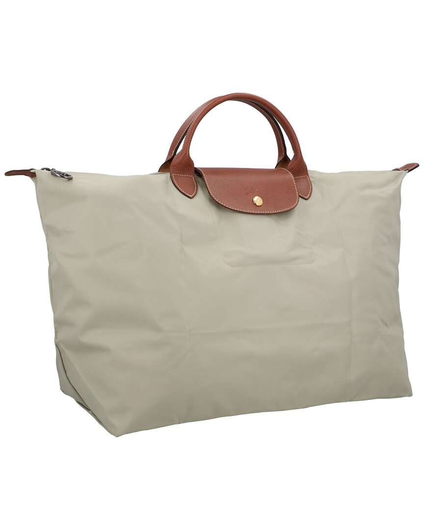 Longchamp | Womens | Le Pliage Original Large Canvas Travel Bag | Grey